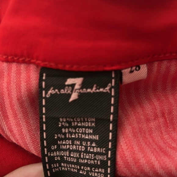 Red coated skinny jeans - Picture 4 of 6